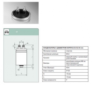Конденсатор  E62.H85-123G10